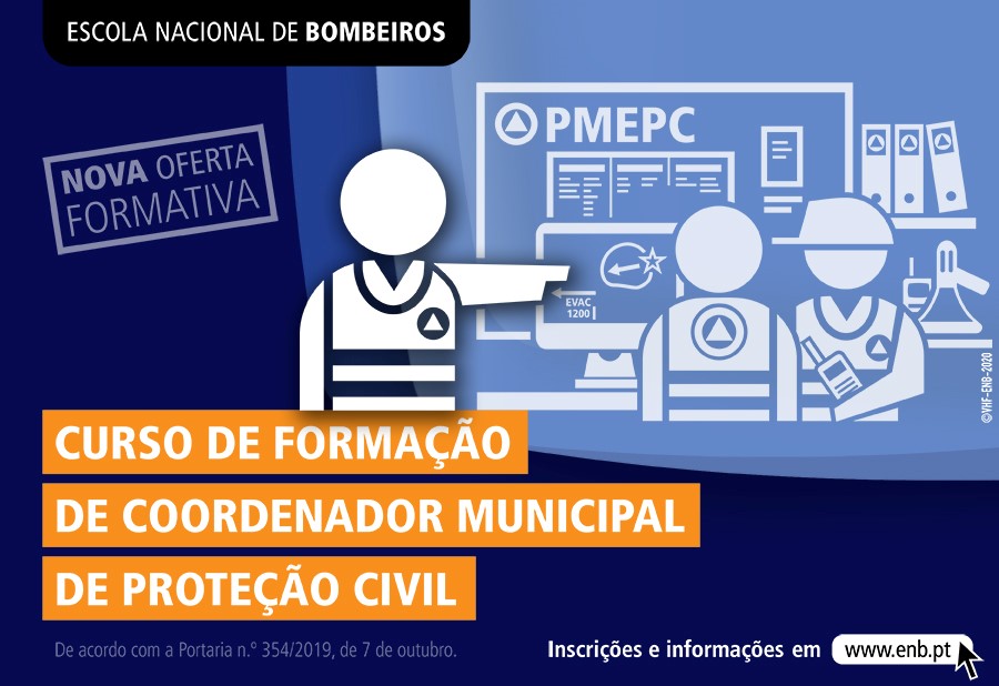 Curso de Formação de Coordenador Municipal de Proteção Civil com inscrições abertas