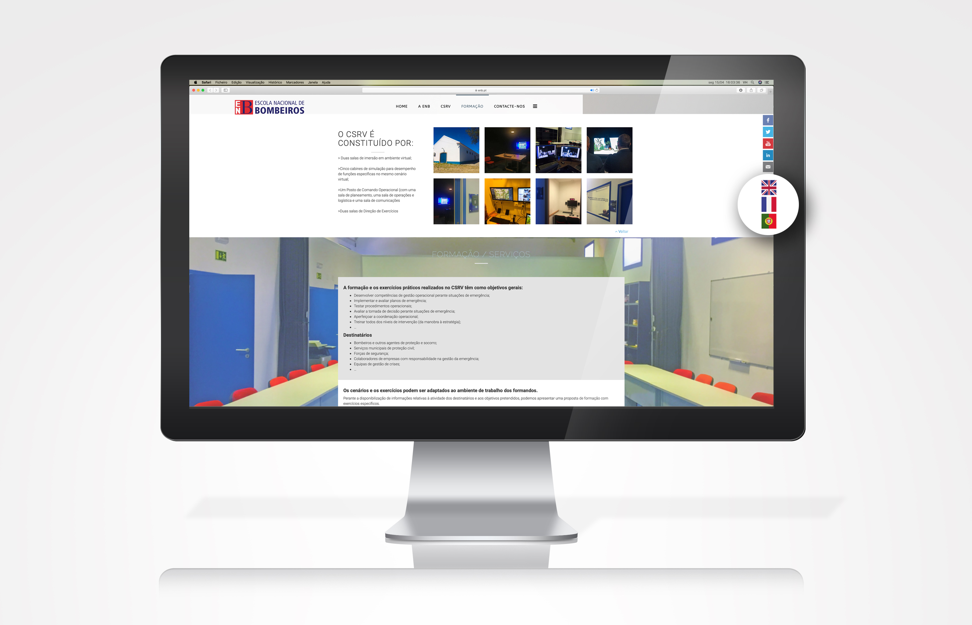 Sítio web da ENB com novos conteúdos e disponível em mais três idiomas
