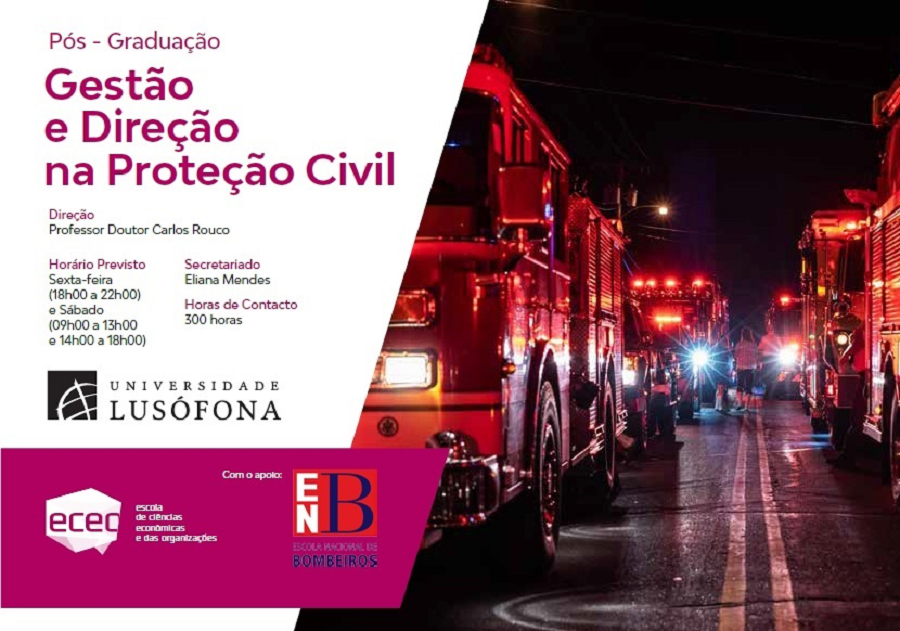 2ª Edição da Pós-Graduação em Gestão e Direção na Proteção Civil