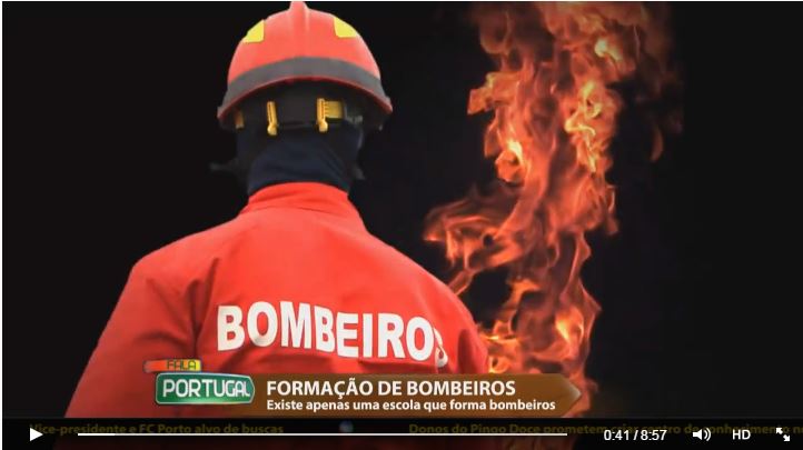 Reportagem: A formação de bombeiros no combate aos incêndios (Fala Portugal -Tv Record)